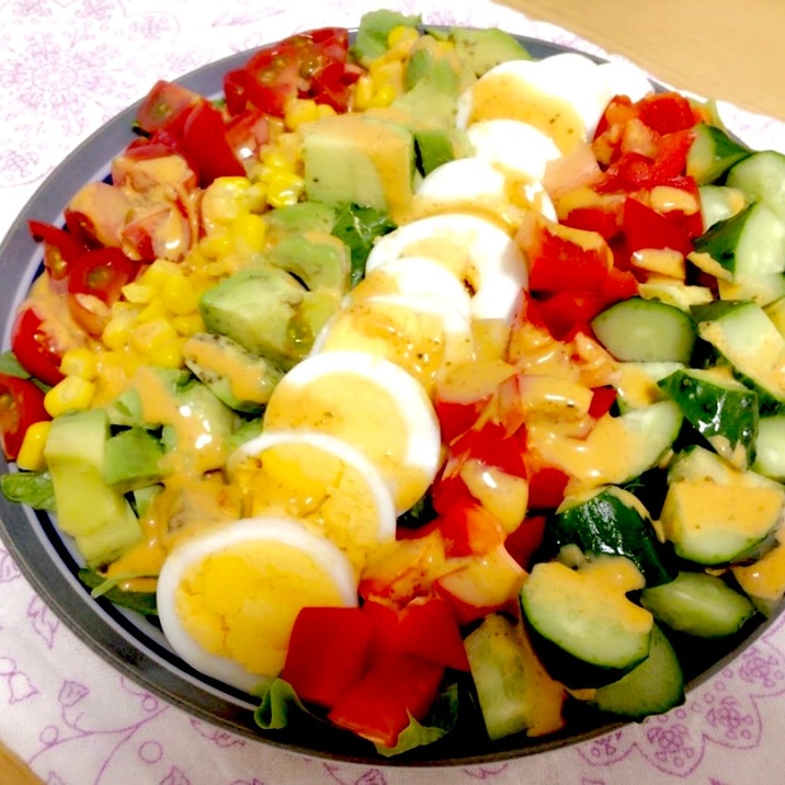 1日分の野菜が食べられる コブサラダ レシピ 作り方 By ちょん 楽天レシピ 1日分の野菜が食べられる コブサラダ レシピ 作り方 By ちょん 楽天レシピ